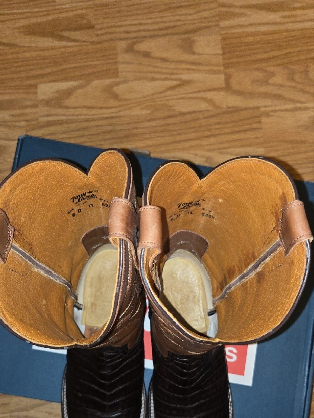 Tony Lama Two-Tone Western Boots - Picture 8 of 10